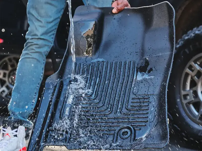 Huskyliner 95451 Weatherproof Front And Second-Row Floor Liners For Trucks And Suvs 1