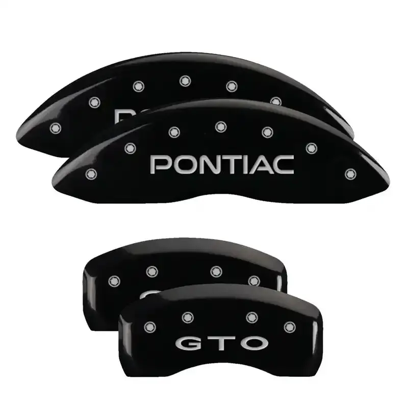 Mgp 4-Piece Caliper Cover Set – Engraved Pontiac Front / Gxp Rear, Black With Silver Accent 1
