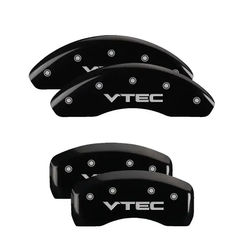 Mgp Engraved Caliper Covers – Front & Rear Set For Honda, Black Finish With Silver H Logo 1