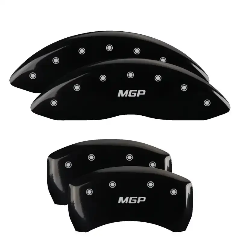 Mgp Yellow-Engraved Brake Caliper Covers – Front And Rear For 2017 Nissan Armada 1