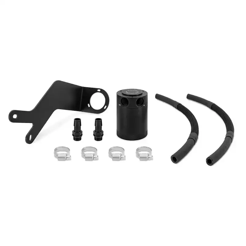 Mishimoto Baffled Oil Catch Can Kit – Black, Compatible With 2018+ Subaru Crosstrek 1