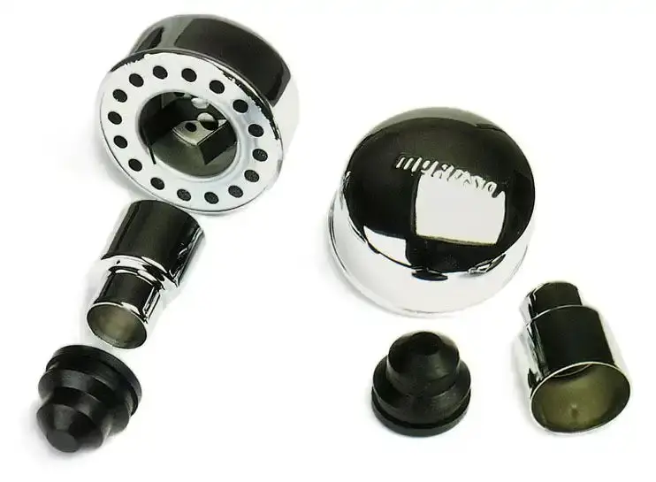 Moroso 68740 Chrome Push-In Ventilation Breathers 1