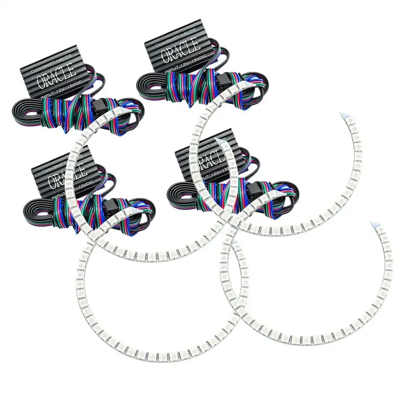 Oracle Lighting 2653-334 Colorshift Halo Ring Kit – Round Design (No Controller Included) 1