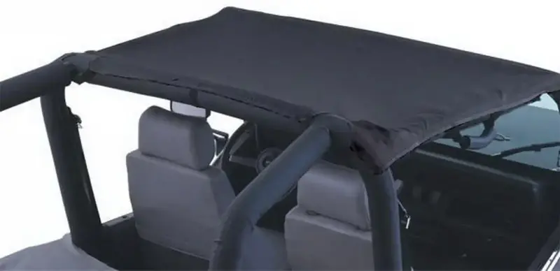 Rampage 90801 California-Style Soft Top For Jeep Wrangler – Easy-Install Brief Design 1