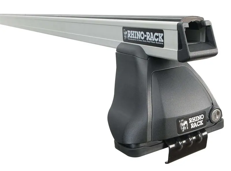 Rhino-Rack Heavy-Duty Roof Rack – 2-Bar Silver System, 2500 Series (Ja3208) 1