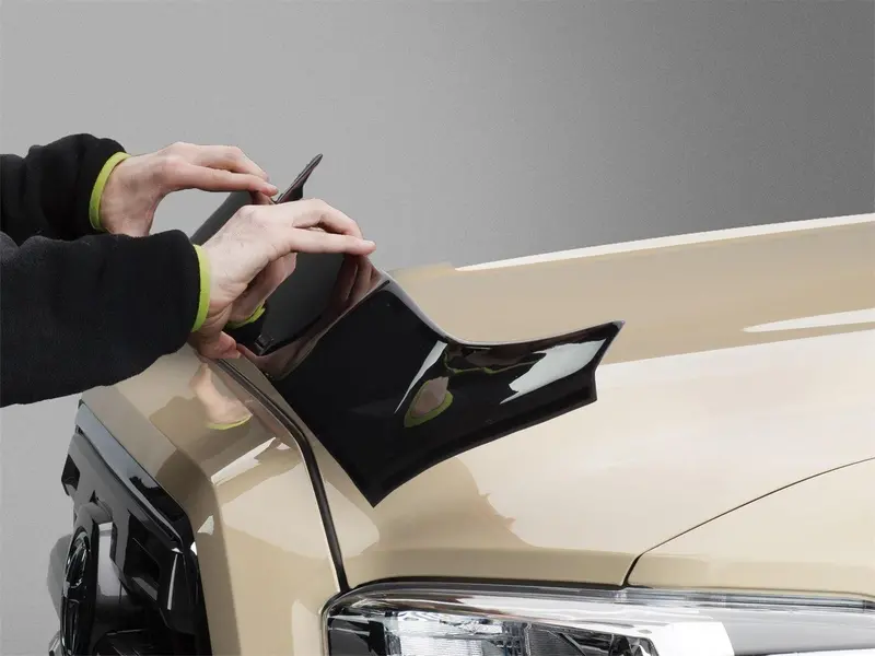 Weathertech 55013 Matte Black Hood Protector – Custom-Fit Deflector 1