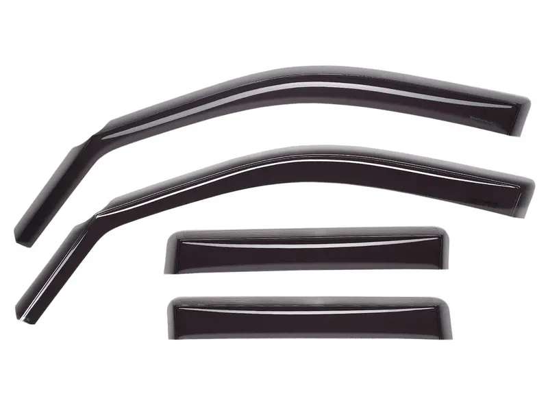 Weathertech Side Window Deflectors – Front & Rear, Dark Smoke Finish, Model 82543 1